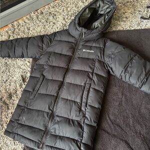 Columbia Kids Charcoal Puffer Jacket Size Small
